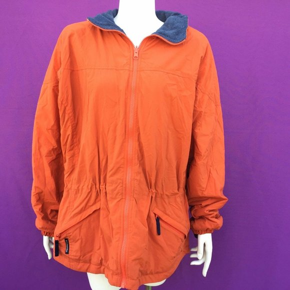 COLUMBIA boulder ridge women's 3-in-1  orange color jacket size--L - Picture 3 of 4